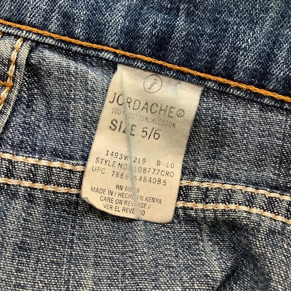 Vintage Y2K Jordache Bare Back Shortie Jean Shorts Button Fly Patch Pocket 90’s - Picture 9 of 9